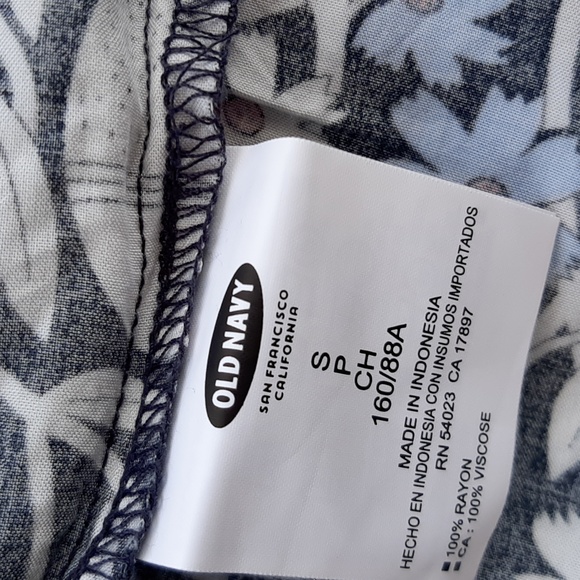 Old Navy Sleeveless Cami-Waisted Dove Floral Dress Small - Picture 8 of 8